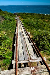 Tramway Brings Visitors from Shore to Seguin Island Light